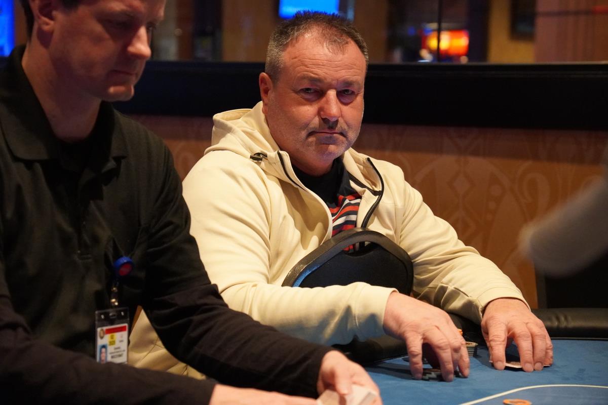 Jacob Long was all in small blind and Andy Rogowski looked him up from ...