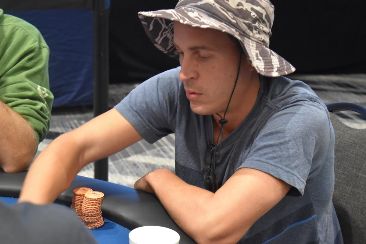 Action on the table quickly folded to Bruce Simmons who raised all in ...